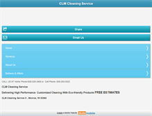 Tablet Screenshot of clmcleaningservice.com